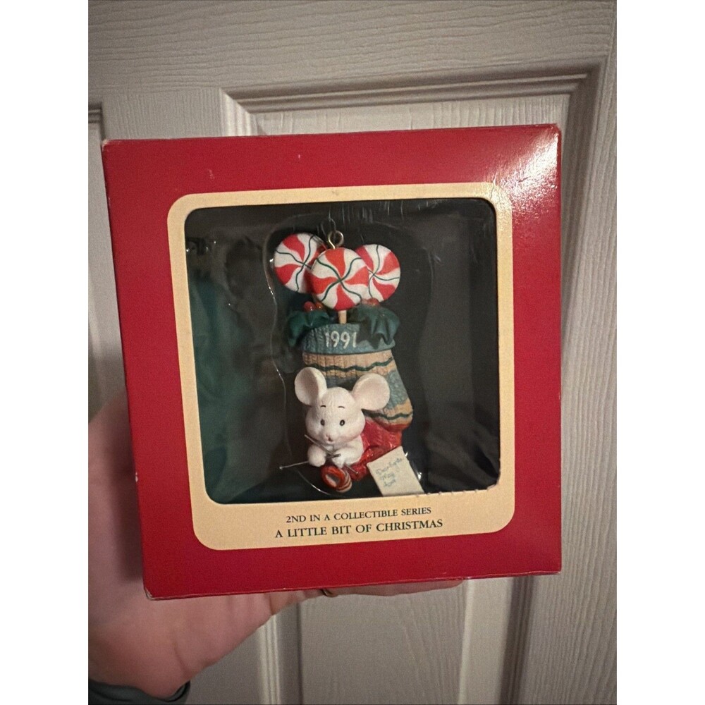 Carlton Cards Heirloom Ornament 1991 A Little Bit Of Christmas In Box